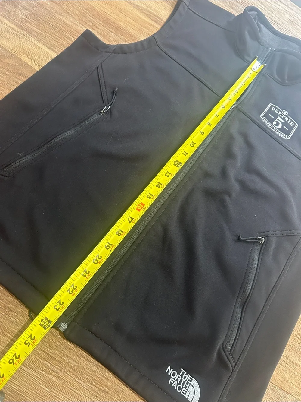 The North Face Black Men's Softshell Vest with Patch size large
